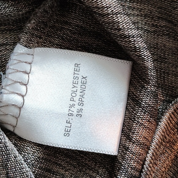 Jane and Delancey Brown & Black Short Sleeve Blouse Size Medium - Picture 6 of 7